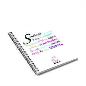 Simplicity Spiral Notebook - Ruled Line