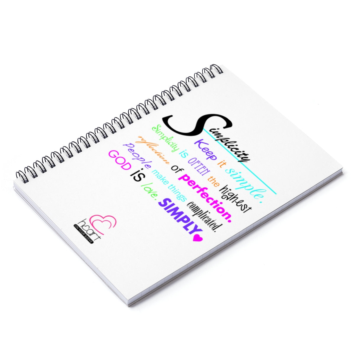 Simplicity Spiral Notebook - Ruled Line
